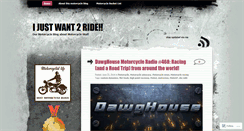 Desktop Screenshot of ijustwant2ride.com